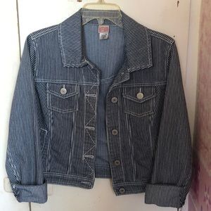 ‼️ REDUCED PRICE ‼️ Pinstripe denim jacket